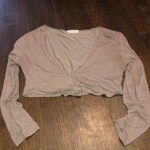 Necessary clothing knot crop top